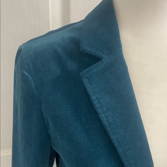 ZILCH Teal Blazer 2 Button Up Front Fitted Classic Sz XS - Picture 3 of 15